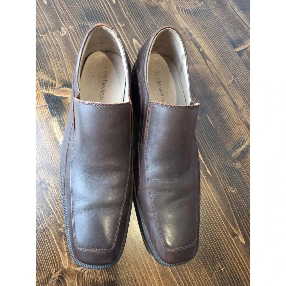 G.H.‎ Bass & Co Leather Loafers Shoes Size 11.5 M Brown 2430-200